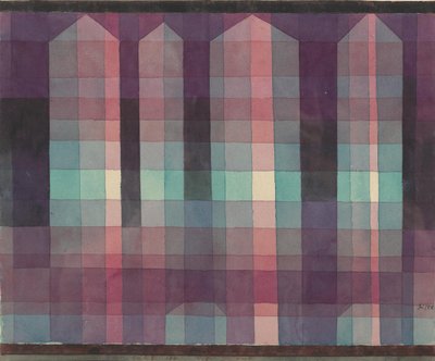 Fire tårne, 1923. af Paul Klee