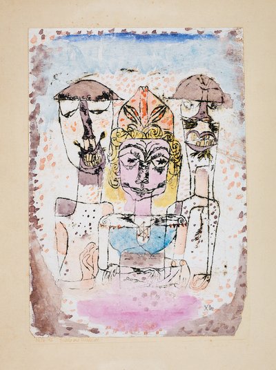 Græske og barbarer, 1920. af Paul Klee