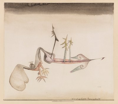 Ground Bewitched Landscape, 1924. af Paul Klee