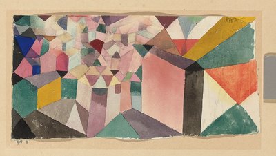 Indsigt i en by; indsigt i en by af Paul Klee