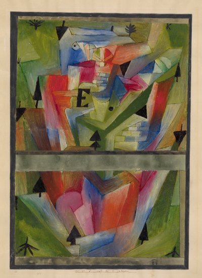 Landskab nær E. i Bayern, 1921. af Paul Klee