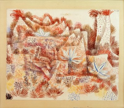 Landskab med agaves af Paul Klee