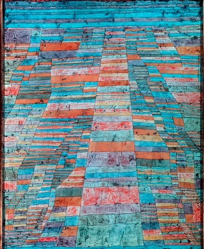Hovedvej og sideveje Maleri af Paul Klee (1879-1940) 1929 søn. 83x67 cm Köln, Museum Ludwig af Paul Klee
