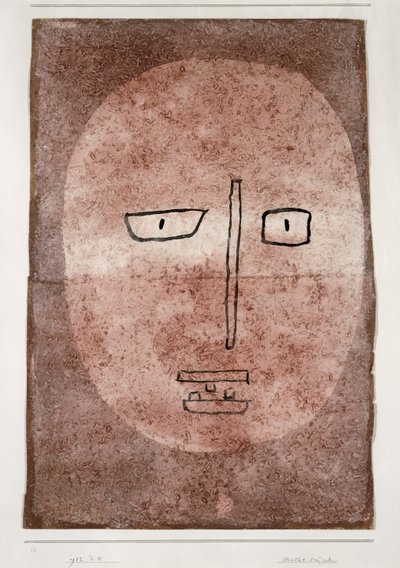 Maske med tre tænder af Paul Klee