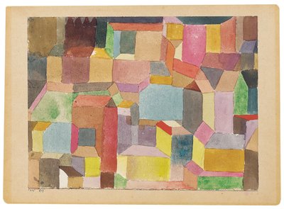 Middelalderby af Paul Klee