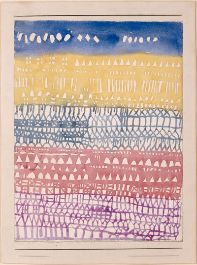 Oversigt over den gamle bydel, 1928. af Paul Klee