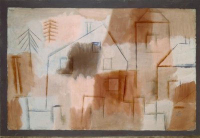 Placer i blå og orange af Paul Klee