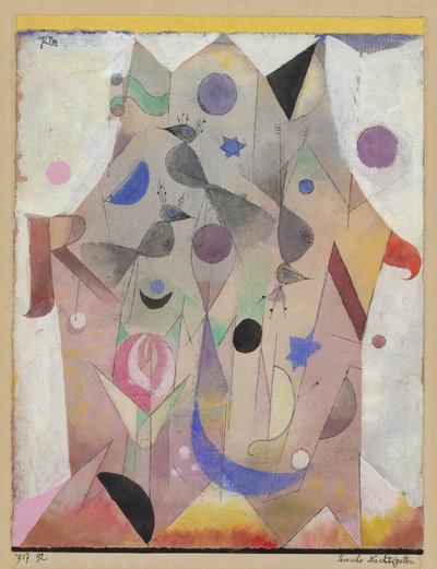 Persiske nattergale (persiske nattergale) af Paul Klee