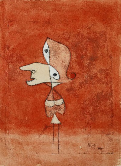 Portræt af Brigitte (hele figur); Portræt Brigitte (hele figur) af Paul Klee
