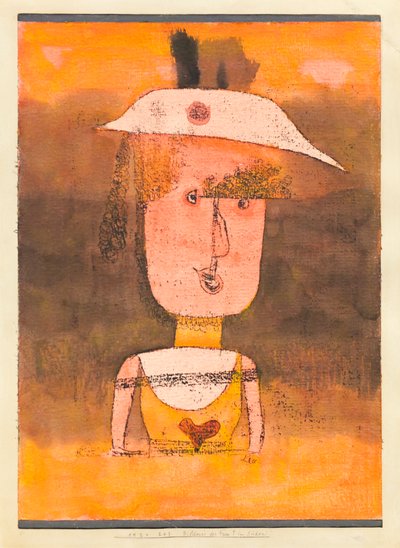 Portræt af fru P. i syd af Paul Klee