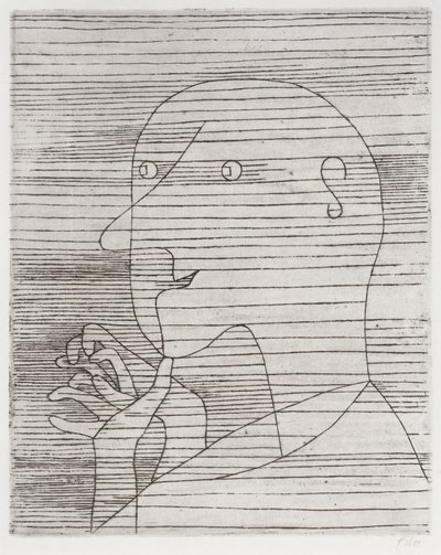 Beregner gammel mand af Paul Klee
