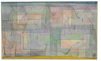 Bosættelse i Bakkelandet; Siedlung im Hugelland af Paul Klee
