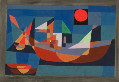 Skibe i hvile, 1927. af Paul Klee