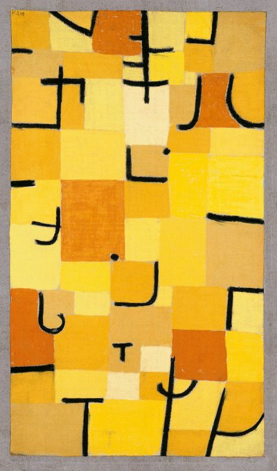 Tegn i gult, 1937. af Paul Klee