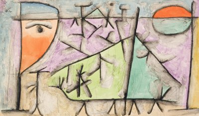solnedgang af Paul Klee