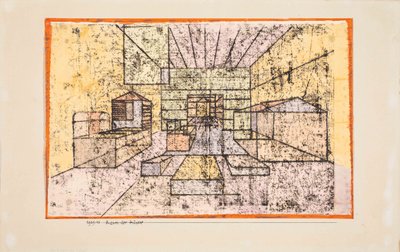 Husenes rum, 1921. af Paul Klee