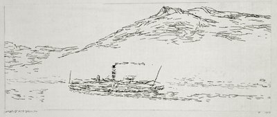 Dampbåd på Tordenhavet af Paul Klee