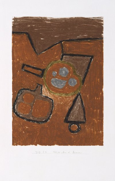 Stilleben i brunt af Paul Klee