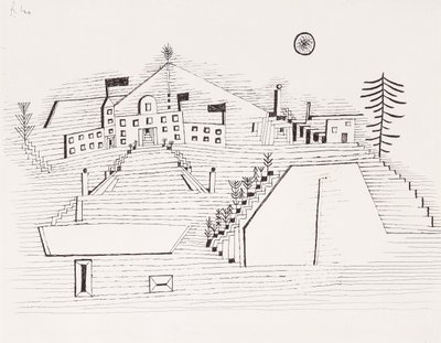Sommerpaladset ved Beride; Sommerpalads nær Beride af Paul Klee