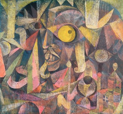 Månen var på vej ned, den viste mig en englænders grimas, en Lord Mal Fame af Paul Klee