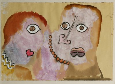 Halskæden. Akvarel (akvarel) af Paul Klee