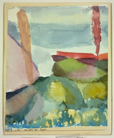 Havet i regnen af Paul Klee