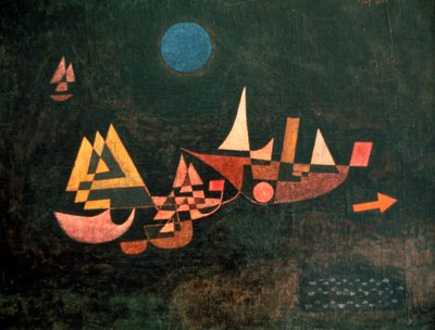 Skibene afgår, 1927 af Paul Klee