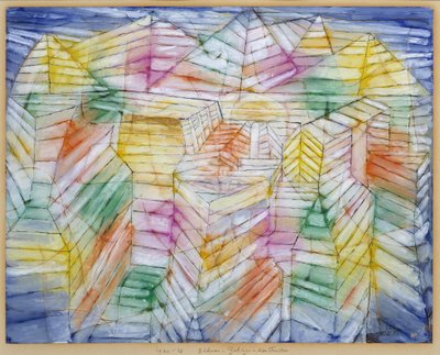 Teater-Bjerg-byggeri af Paul Klee