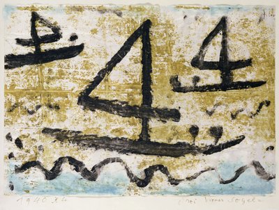 Tre firere Sejler af Paul Klee