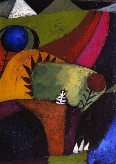 Tre hvide klokkeblomster af Paul Klee