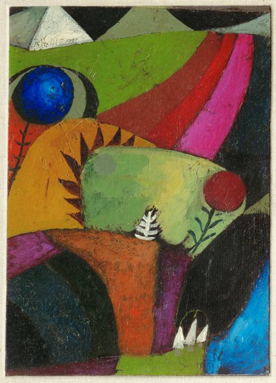 Tre hvide blåklokker (pibende) af Paul Klee