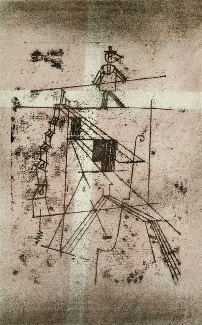 Tightrope Walker; Seiltanzer (Kornfeld 95 IV b) af Paul Klee
