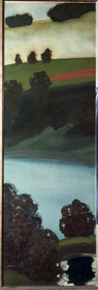 Udsigt over Aar-dalen, Schweiz - Maleri af Paul Klee