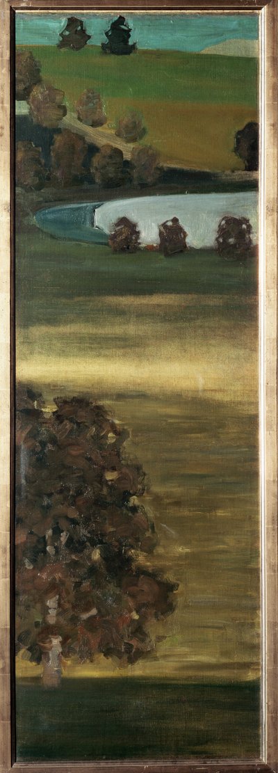 Udsigt over Aar-dalen, Schweiz - Maleri af Paul Klee