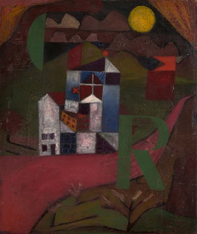Villa R. Hus ved vejkanten, 1919. af Paul Klee