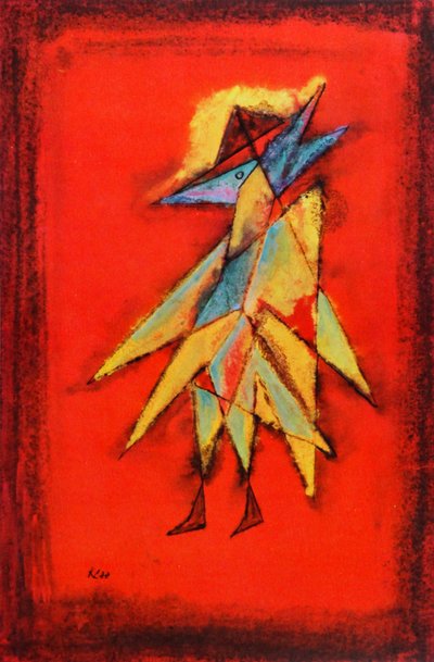 Visionary Birdman, ca. 1930 (olie på lærred) af Paul Klee