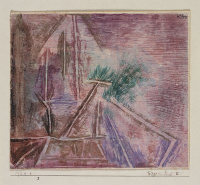 Stier i sandet II af Paul Klee