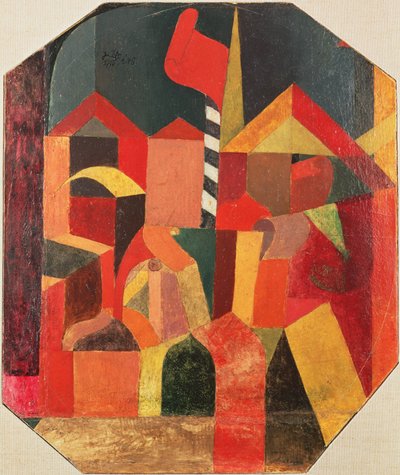 Med det røde flag af Paul Klee
