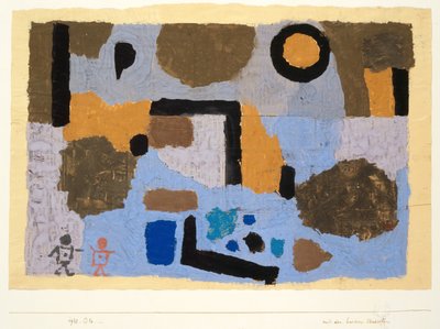 Med de to tabte, 1938. af Paul Klee