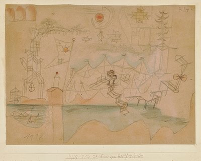 Tegning til bådudlejningsfirmaet. 1918, 204 af Paul Klee