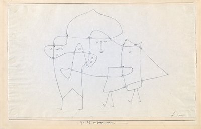 En gruppe lukket Enlacés en un groupe, 1930. af Paul Klee
