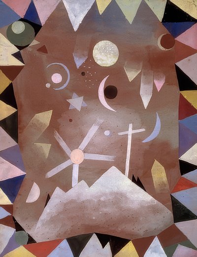 Over bjerghøjde. 1917 af Paul Klee