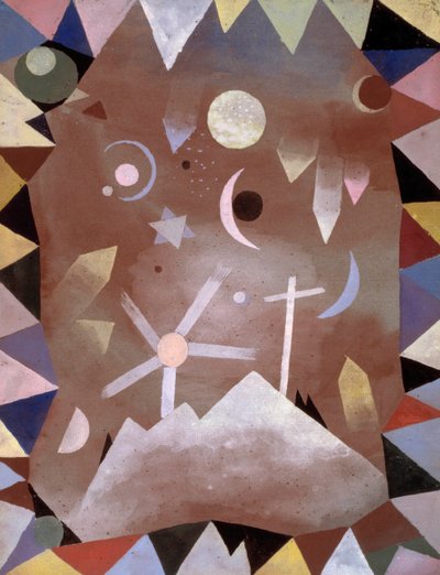 Above Mountain Summit, 1917. af Paul Klee