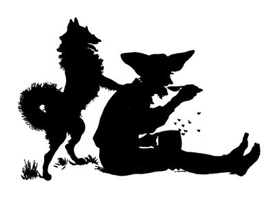 Silhouette af Paul Konewka (litho) af Paul Konewka