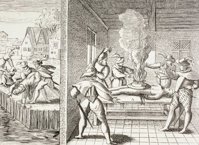 Propaganda fra det 16. århundrede, der illustrerer Gueux