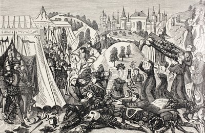 Efter slaget ved Hastings, 14. oktober af Paul Lacroix