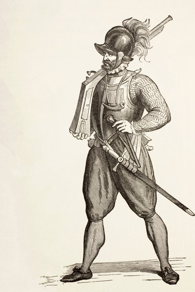Arquebusier fra det 16. århundrede. af Paul Lacroix
