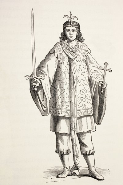 Prester Johns side. Prester John var også kendt som Presbyter Johannes. af Paul Lacroix