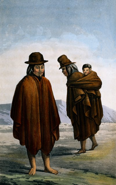 Almindelige indianere i Bogota, gravering af Paul Legrand af Paul Legrand