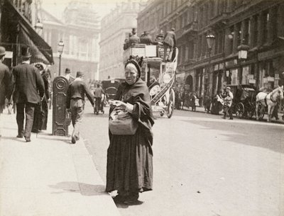 Tændstikssælger, Ludgate Hill, London, 1893 af Paul Martin